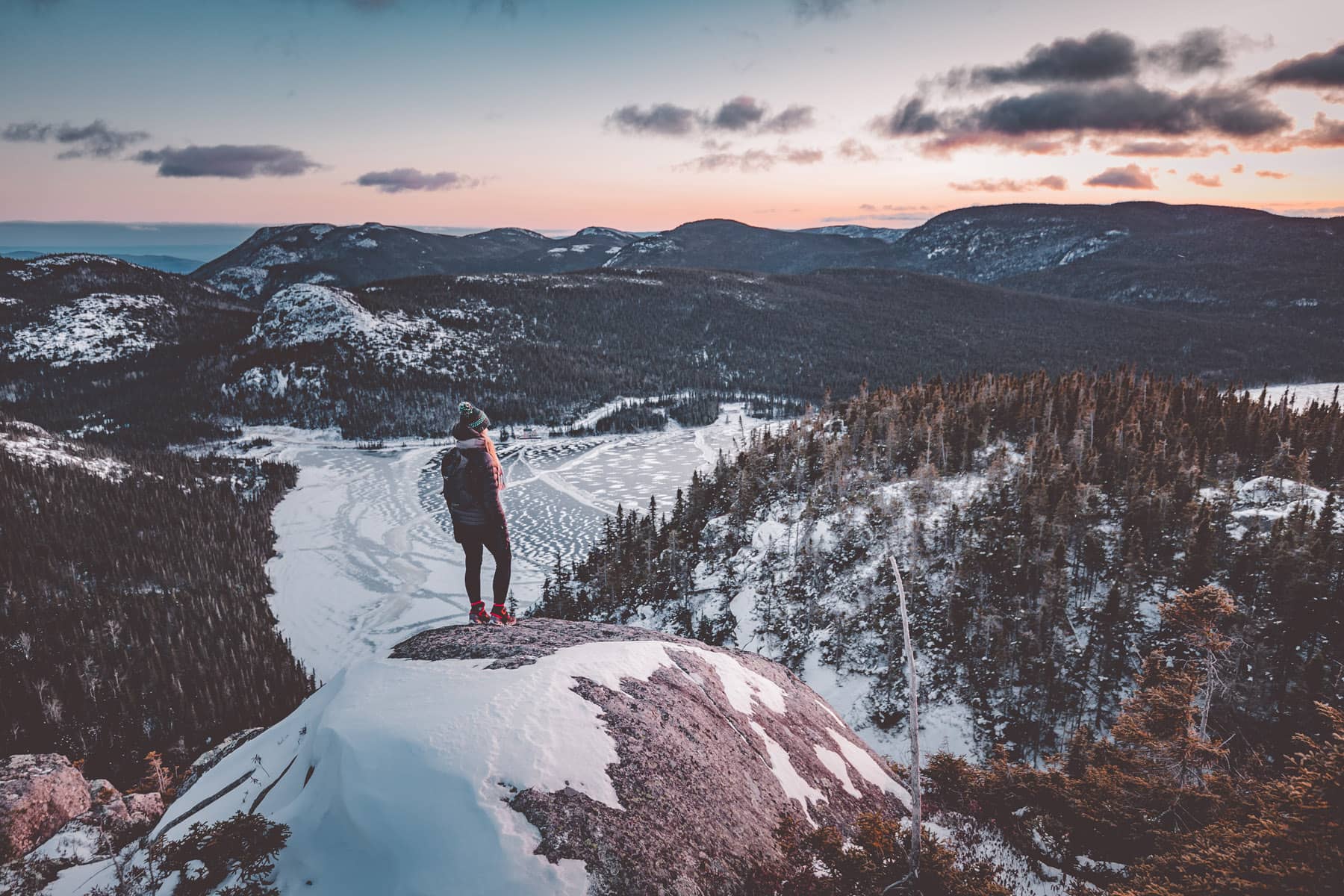 Randonnée dans le Parc national des Grands-Jardins - Charlevoix en hiver - Photo Tourisme Charlevoix