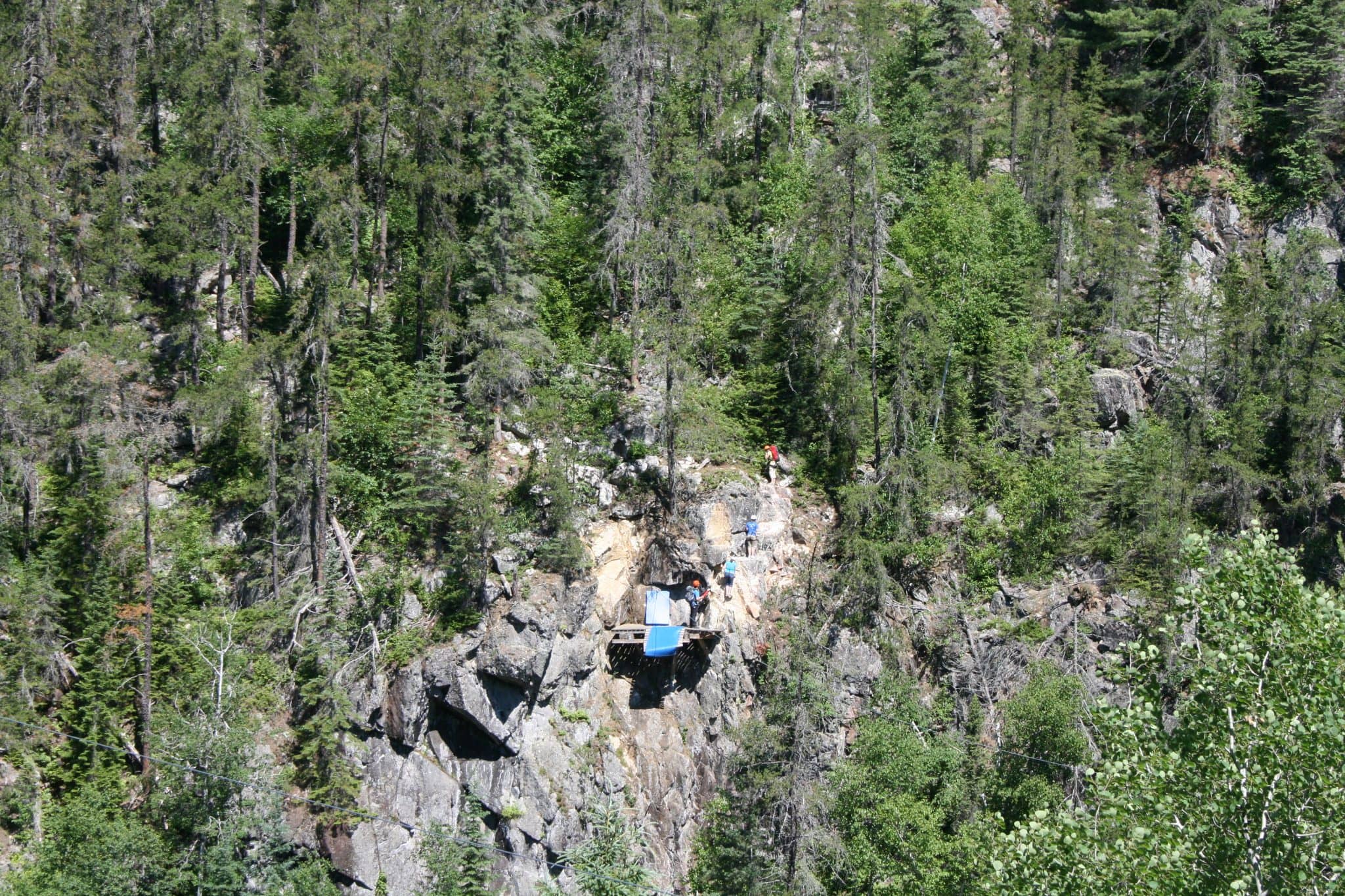 Route des Via Ferrata Québec - Caverne du Trou de la Fée - Photo viaferrataquebec.com
