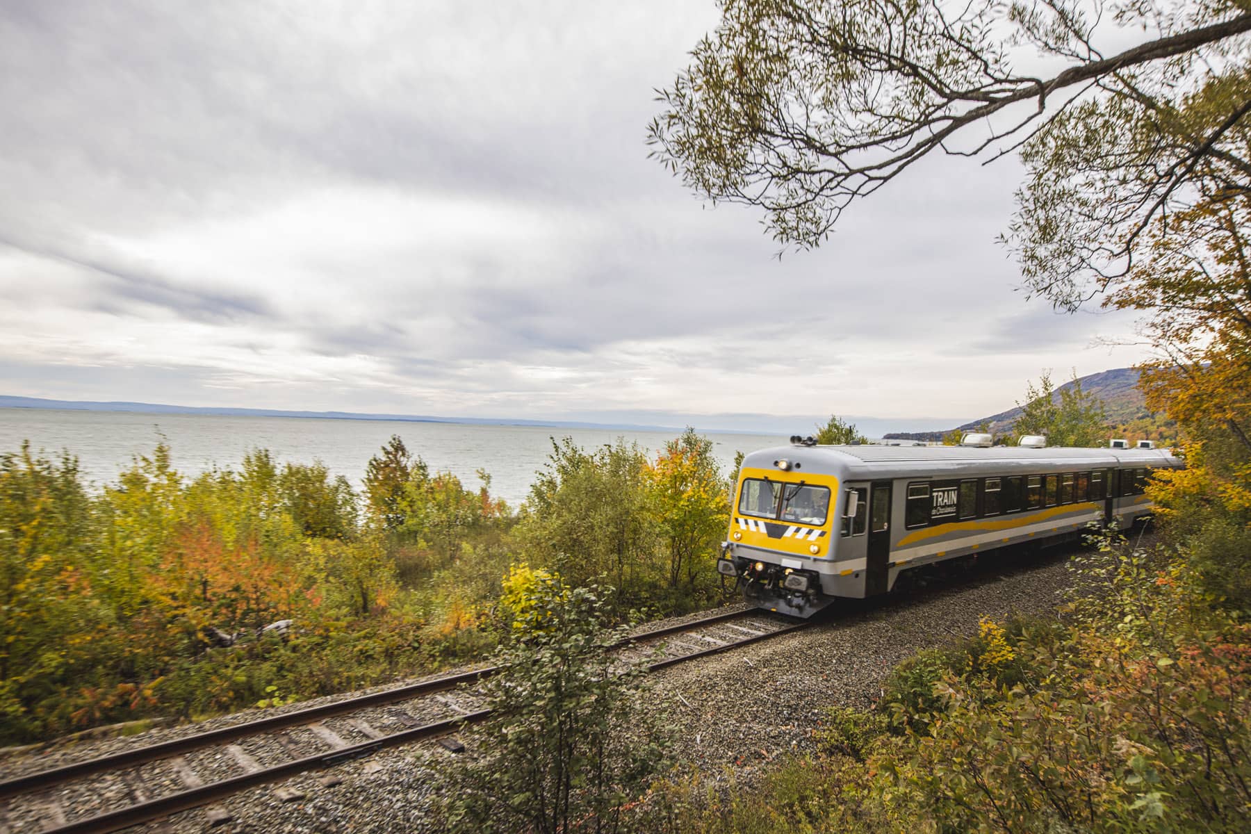 Train de Charlevoix en automne - Photo André-Olivier Lyra