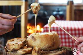 Fondue au fromage d'Oka à Labonté de la Pomme - Oka - Laurentides