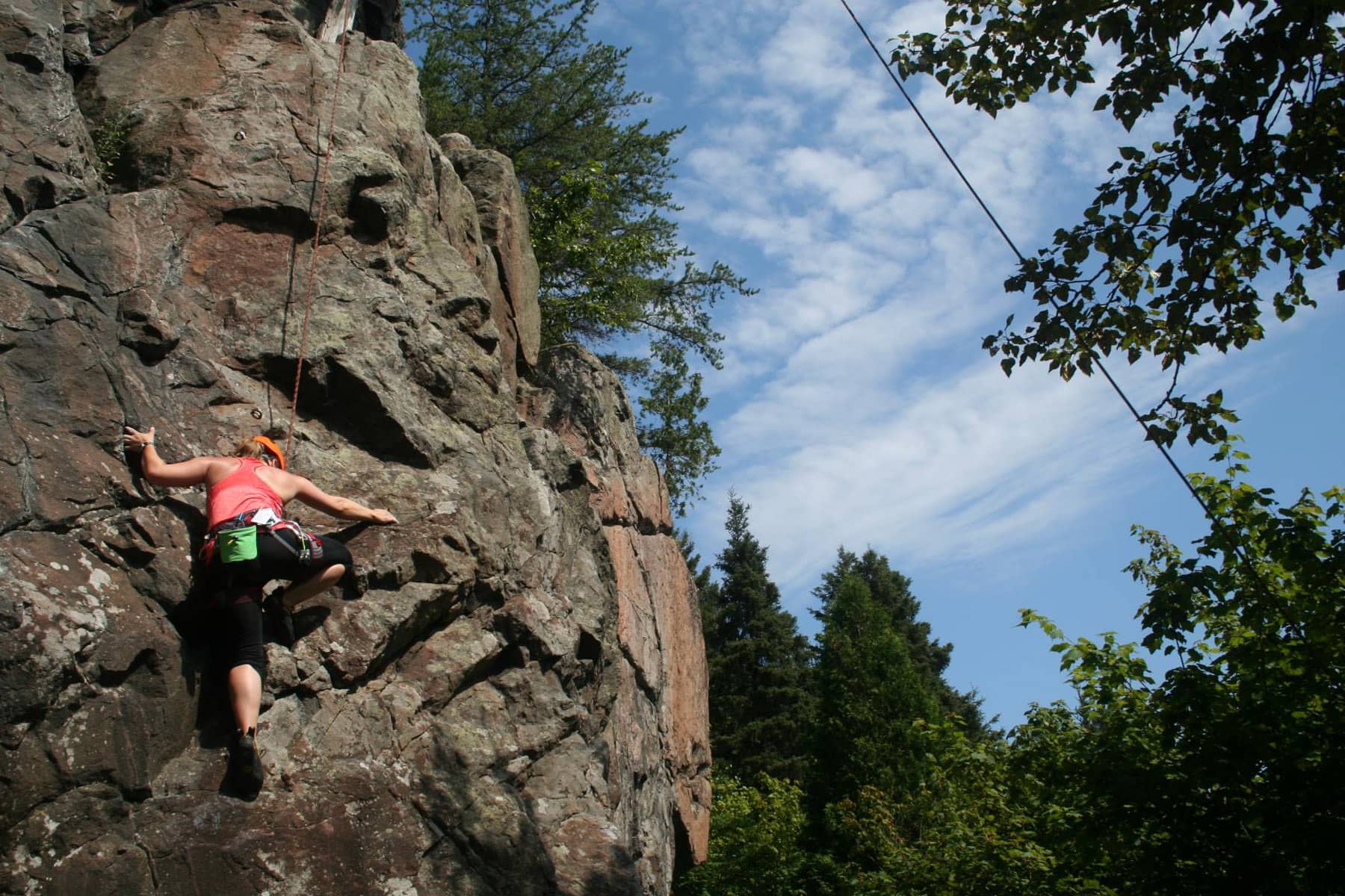 Escalade au Québec avec Parcours Aventure - Photo Québec Aventure Plein Air