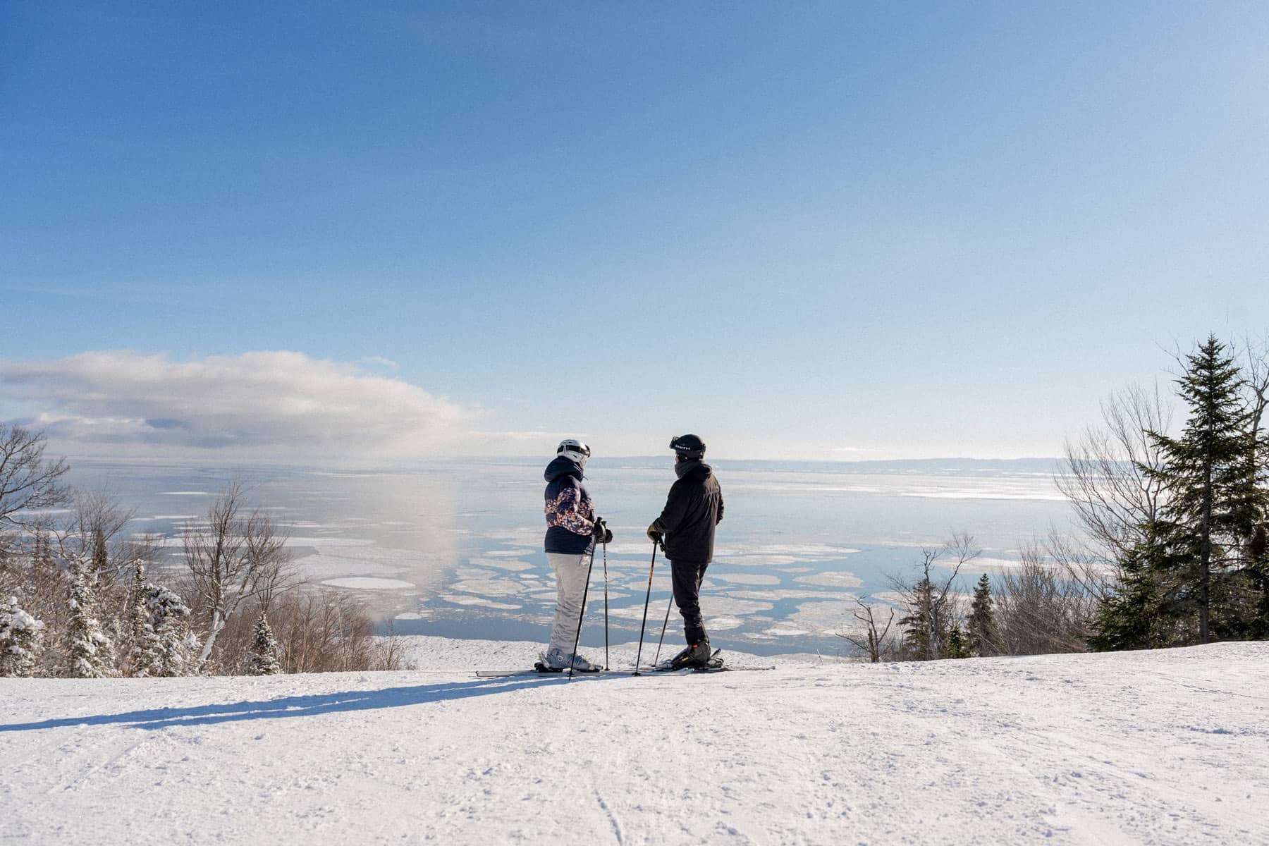 Faire du ski au Québec - Piste de ski du Massif de Charlevoix - Photo Tourisme Charlevoix