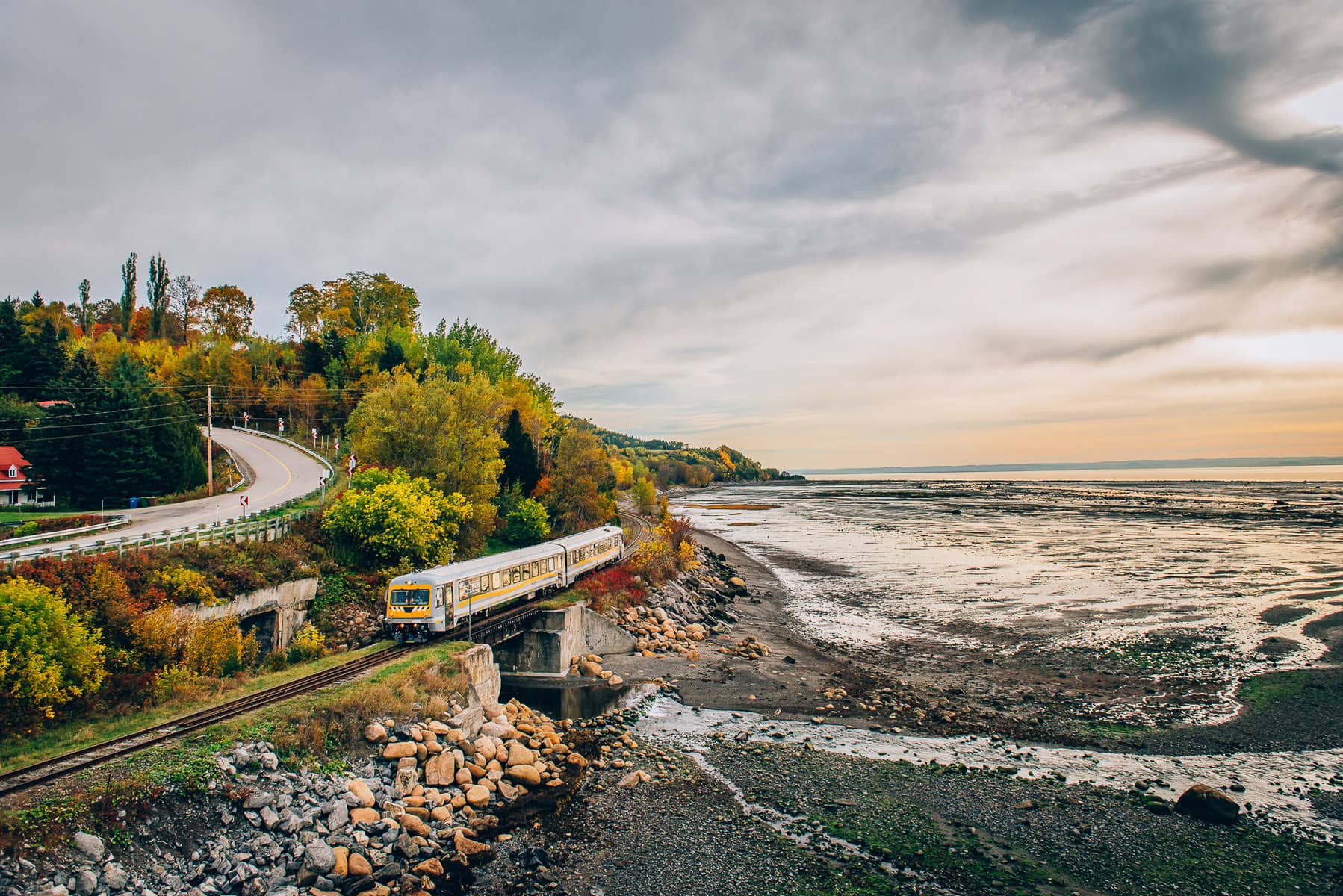 Train de Charlevoix en automne - Photo Caroline Perron