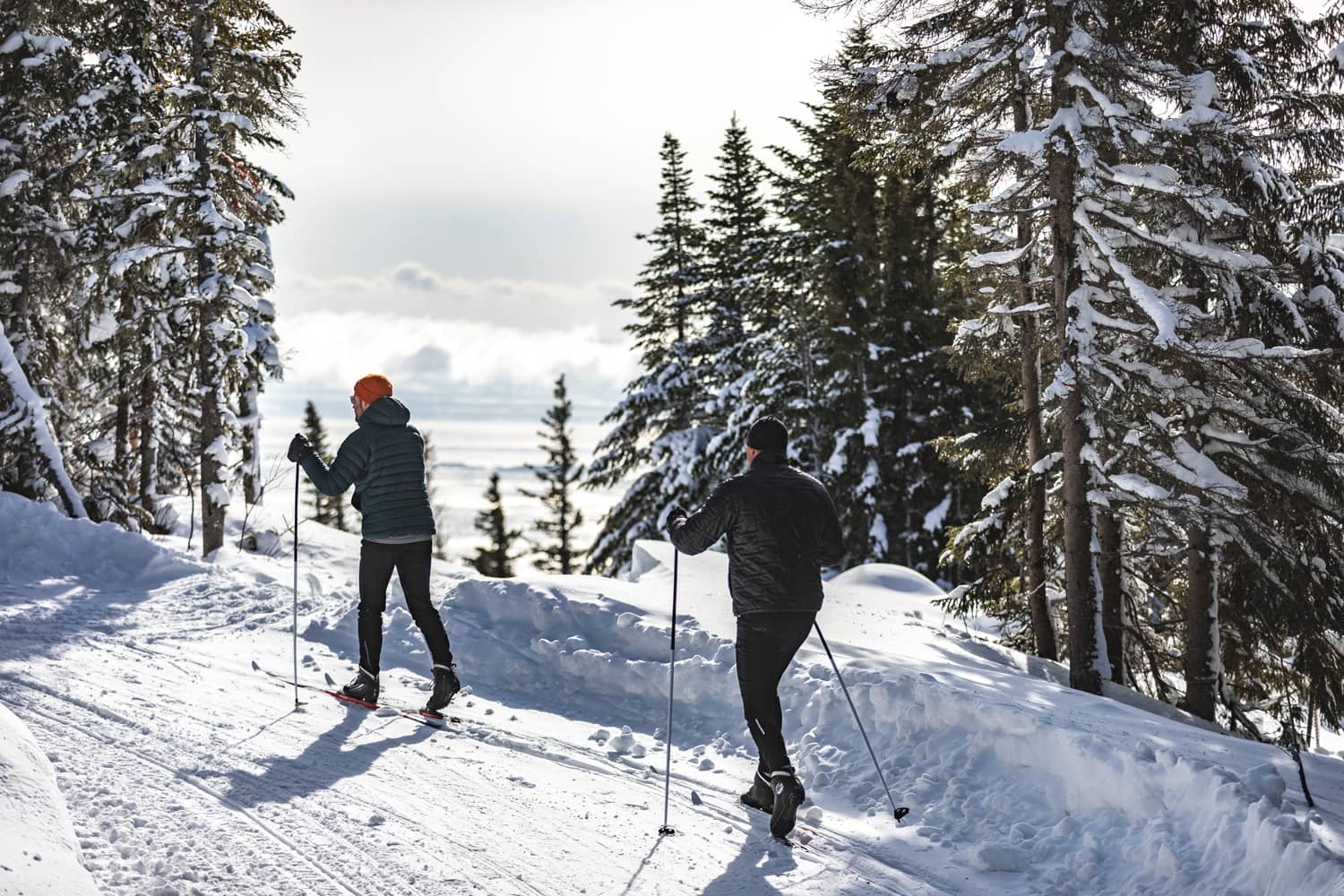 Faire du ski au Québec - Ski de fond sur le Sentier des Caps de Charlevoix - Photo André-Olivier Lyra
