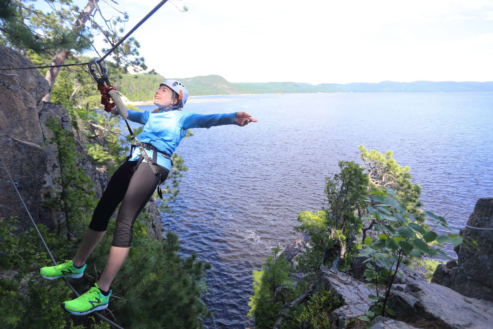 Route des Via Ferrata Québec - Parc aventure Cap-Jaseux - Photo viaferrataquebec.com
