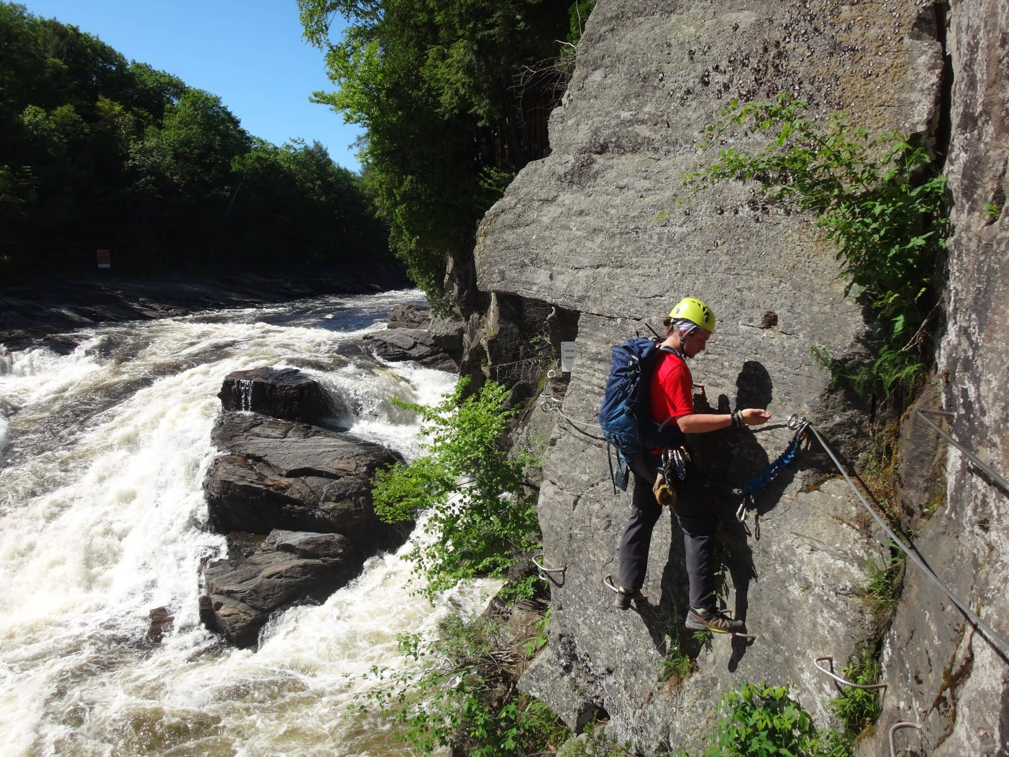 Route des Via Ferrata Québec - Parc de la Rivière Batiscan - Photo viaferrataquebec.com