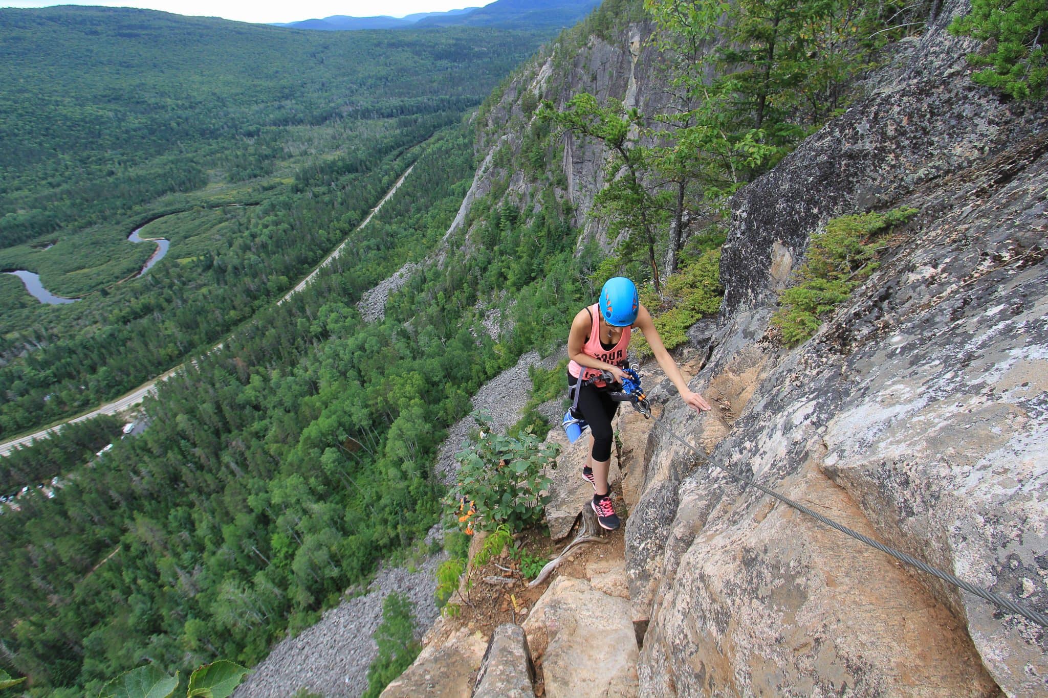 Route des Via Ferrata Québec - Palissades de Charlevoix - Photo Alain Pernelet