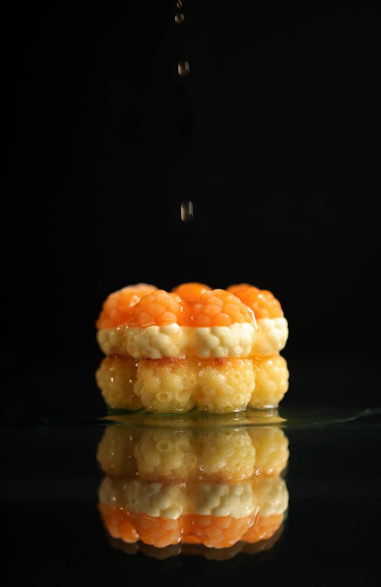 Un des plats du restaurant gastronomique Le Clan à Québec - Photo Frédéric Laroche