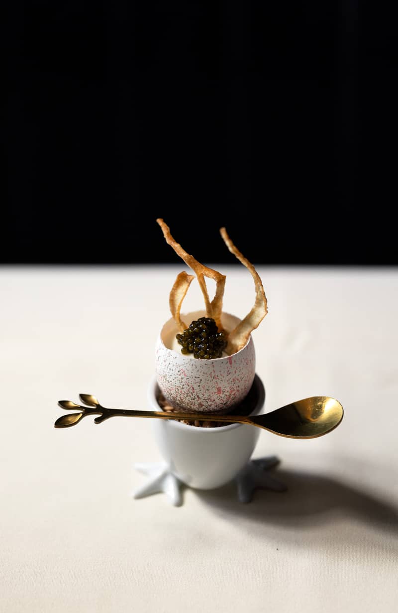 Un des plats du restaurant gastronomique Le Clan à Québec - Photo Frédéric Laroche