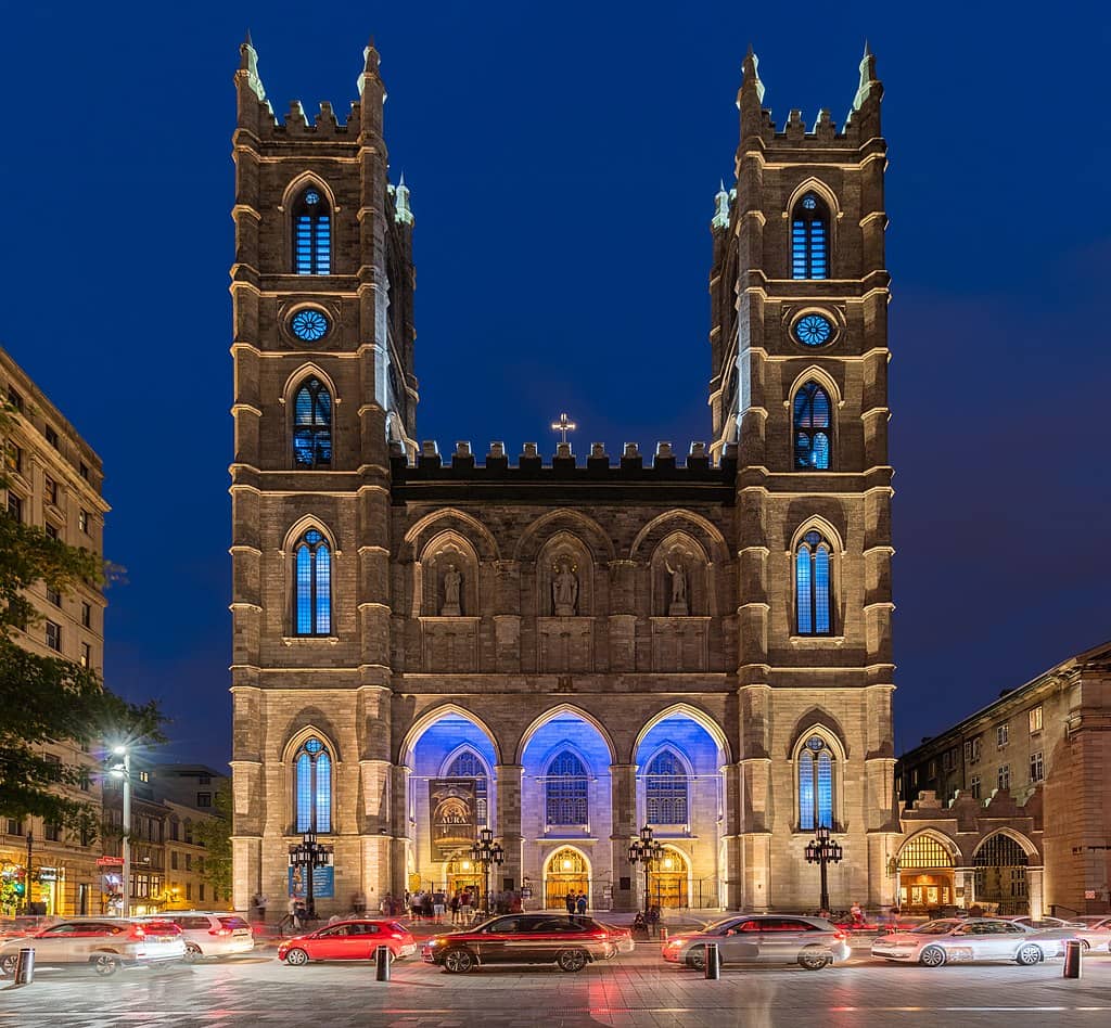 Visiter Montréal : la Besilique Notre-Dame - Photo Diego Delso