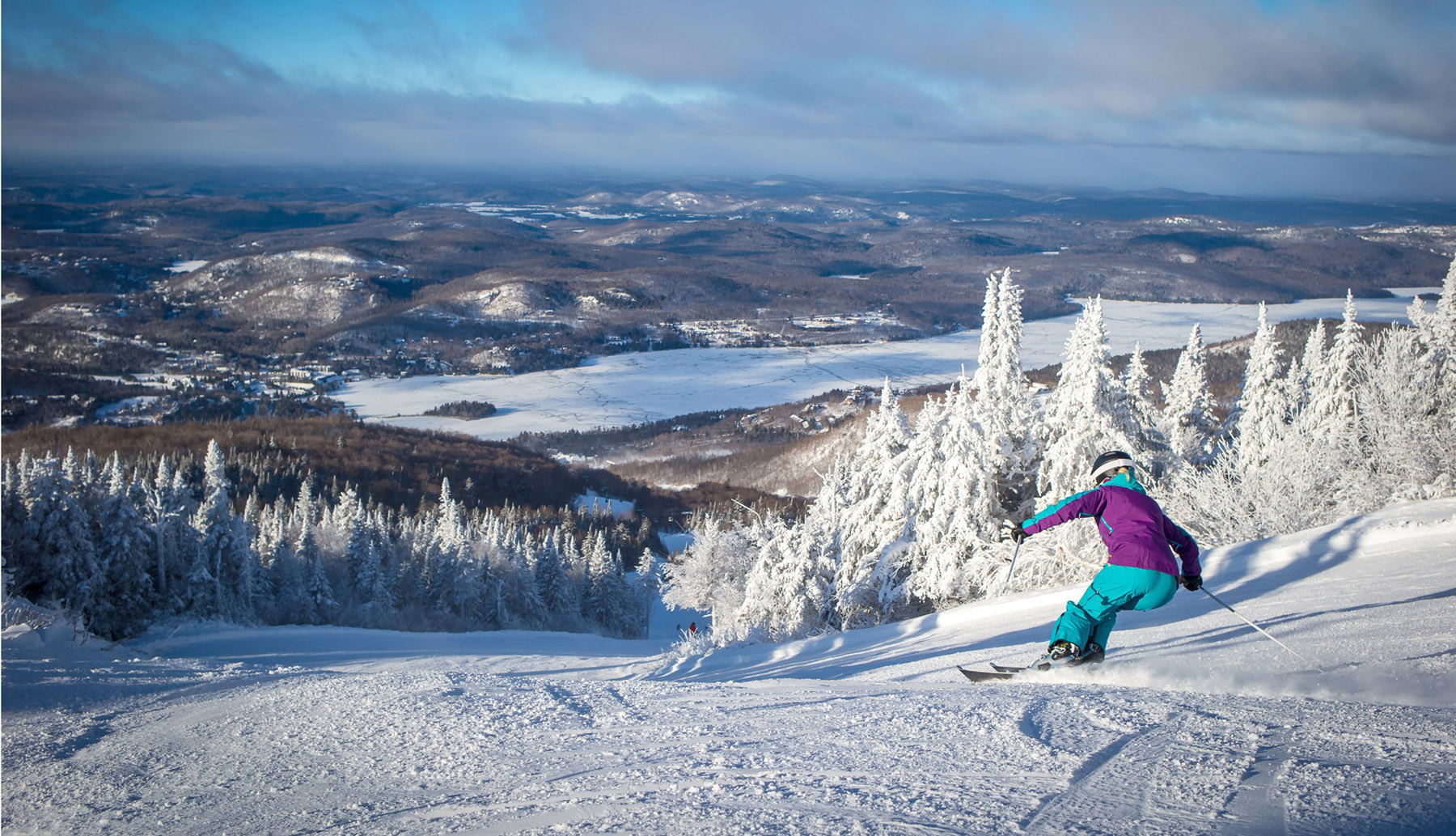 Hiver dans les Laurentides - Ski alpin - Photo Tremblant