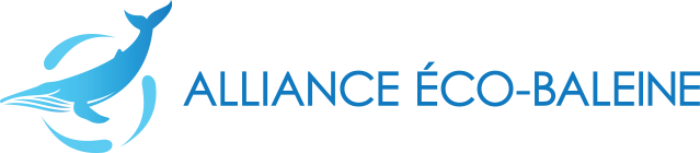 Logo de l'Alliance Eco-Baleine - Un gage de qualité à ne pas négliger si vous voulez observer les baleines à Tadoussac