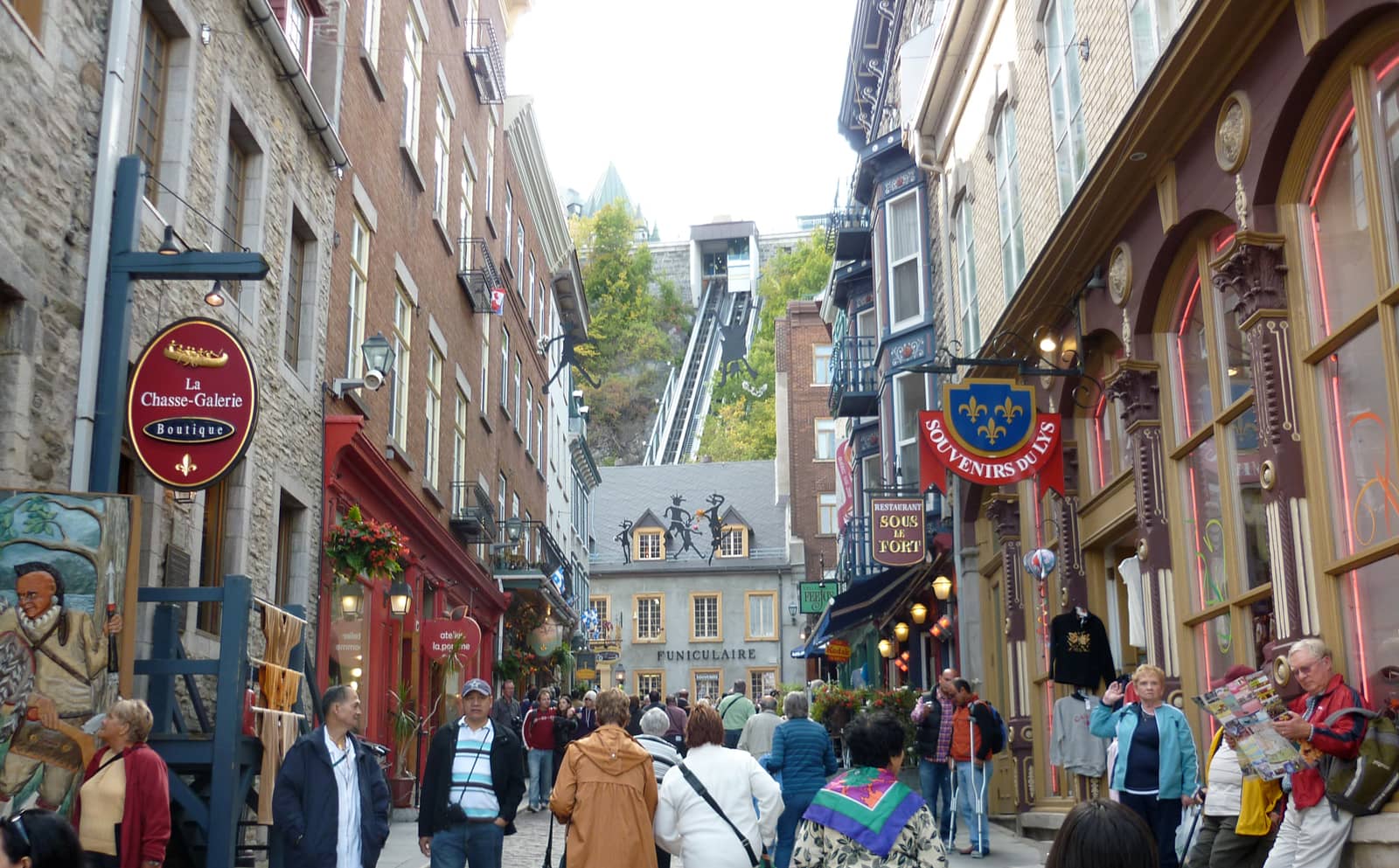 Visiter Québec : le funiculaire