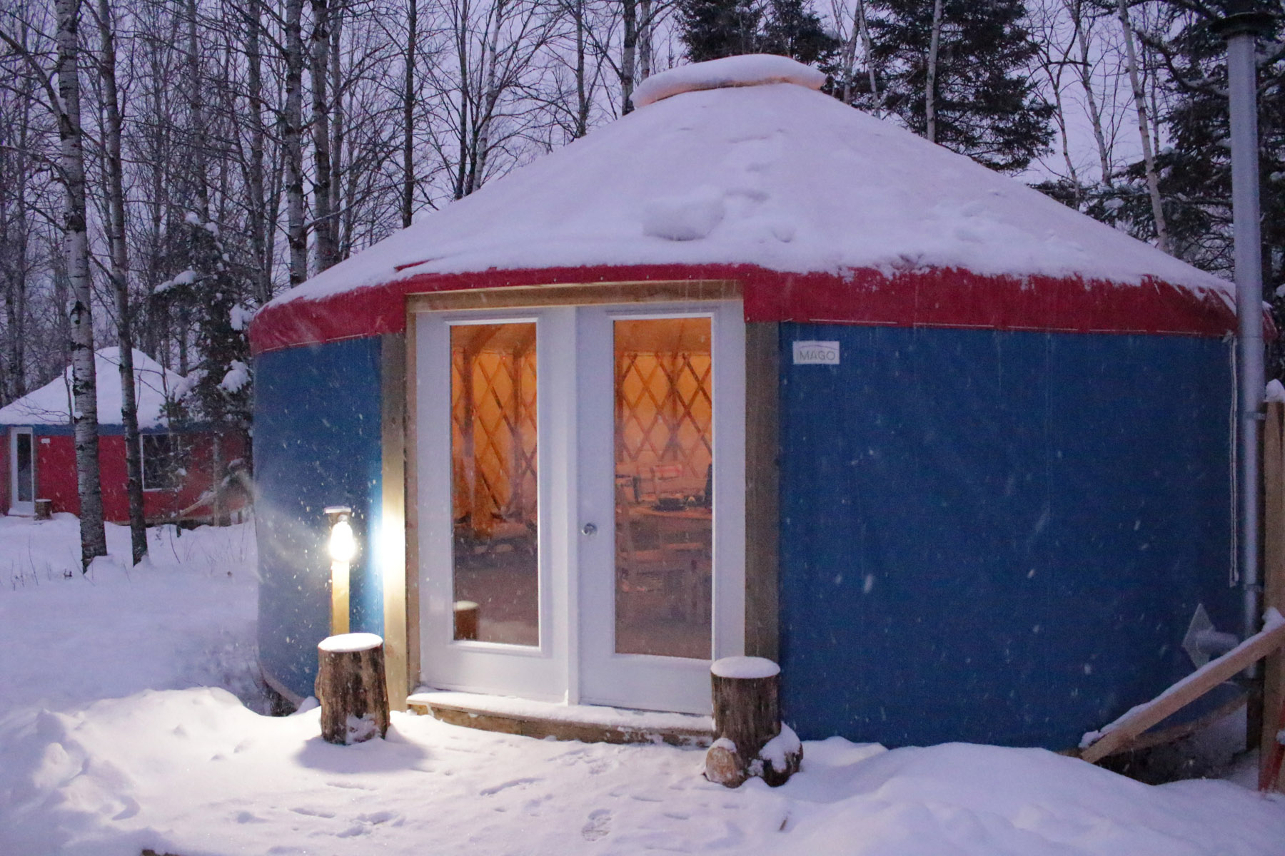 Dormir en yourte au Québec - Saguenay-Lac-Saint-Jean (Domaine Orée des bois)