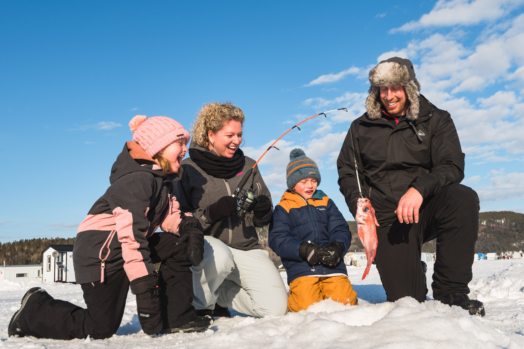 Pêche blanche au Québec (Les Glaces du Fjord)