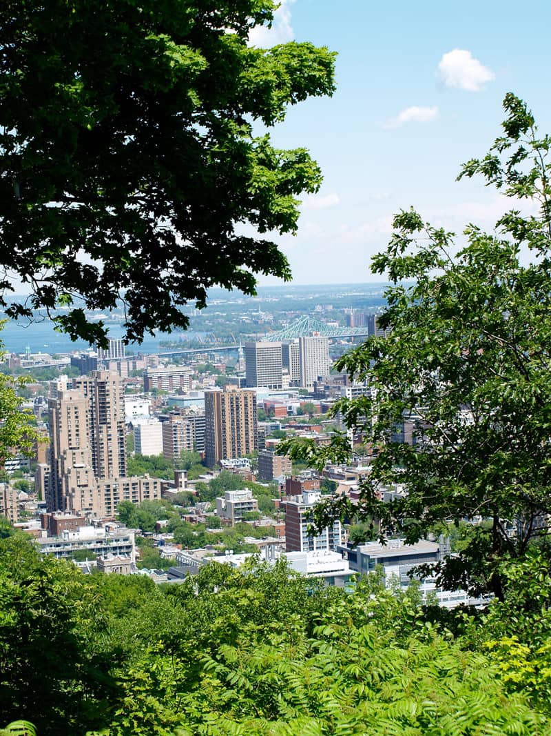 Vue sur Montréal depuis le Mont-Royal - Photo Québec Le Mag'