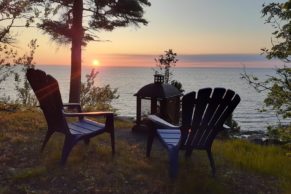 Belvédère privé d'un emplacement de Tourelle sur Mer en Gaspésie