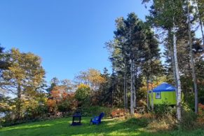 Yourte du Domaine Tourelle sur Mer en Gaspésie