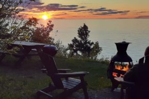 Belvédère privé d'un emplacement de Tourelle sur Mer en Gaspésie