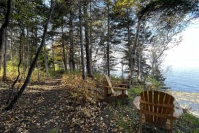 Belvédère privé d'un emplacement de Tourelle sur Mer en Gaspésie