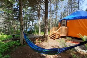 Yourte du Domaine Tourelle sur Mer en Gaspésie