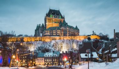 Ville de Québec en hiver : Fairmont Chateau Frontenac - Photo Destination Québec Cité