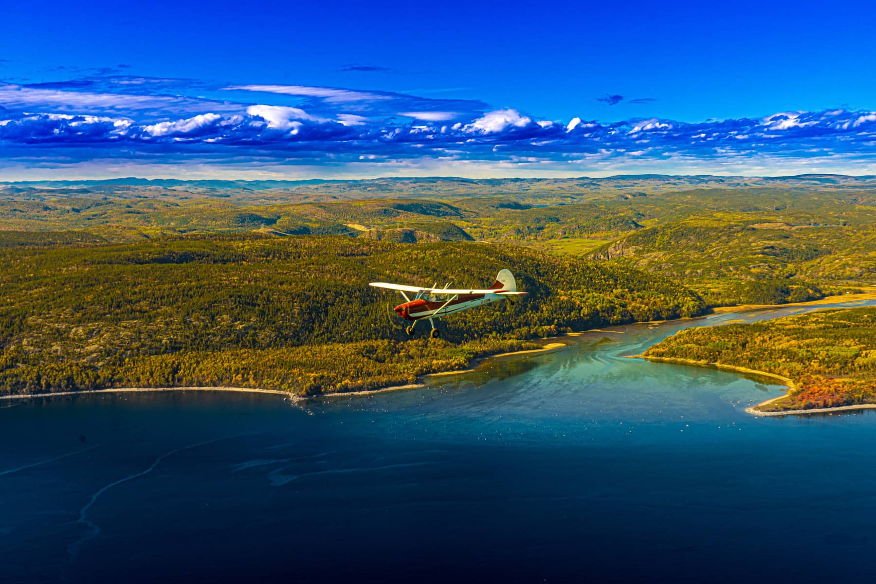 Survol du aint-Laurent en avion - Photo Totem Aviation