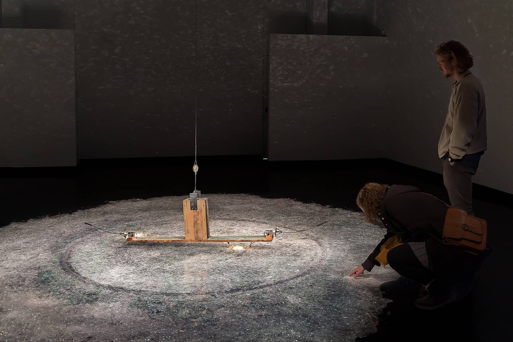 Biennale de Québec 2024 - Sculpture sur verre Pascale Leblanc Lavigne - Photo François Wells