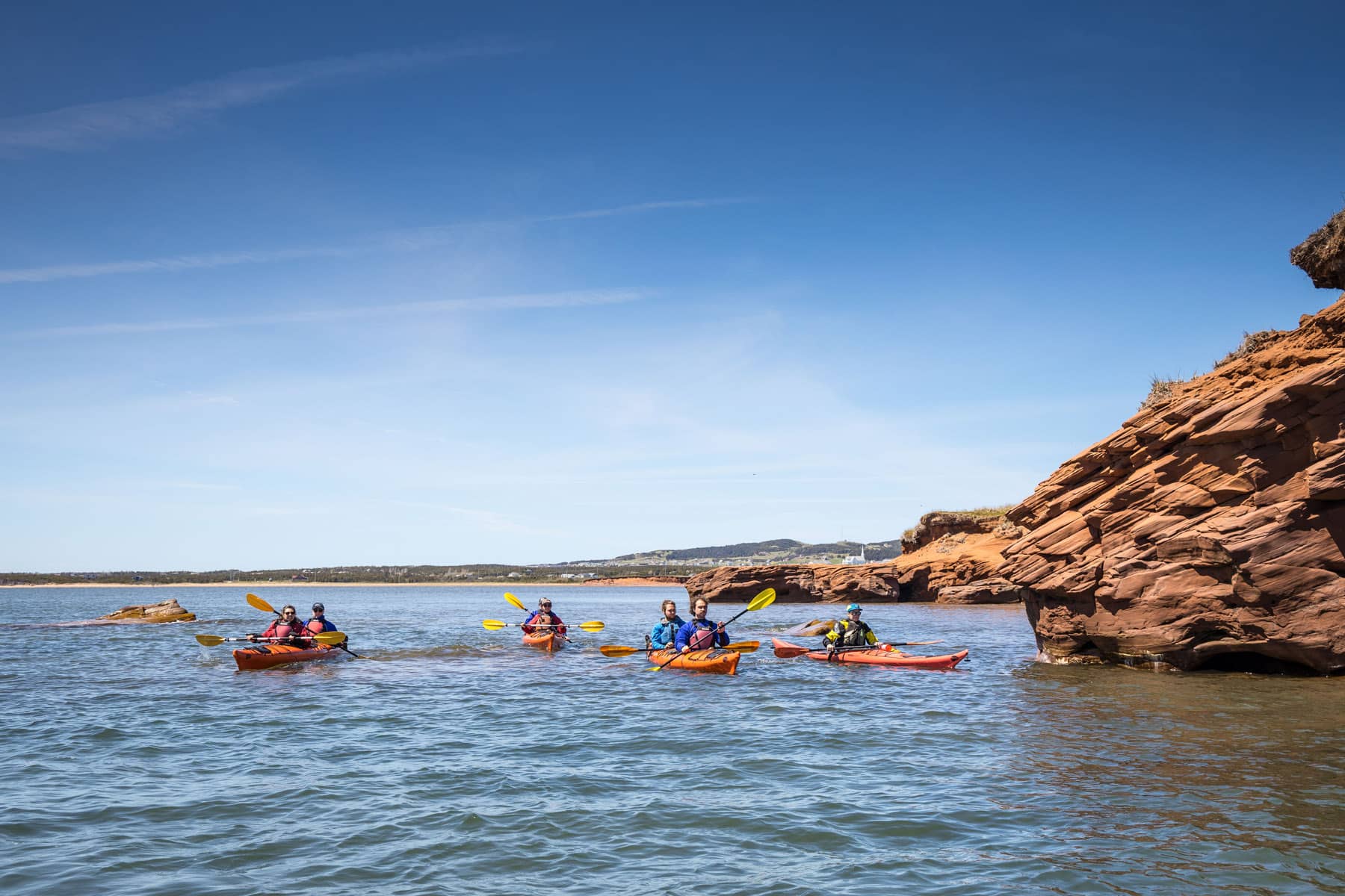 Kayak aux Îles de la Madeleine - Photo Mathieu Dupuis