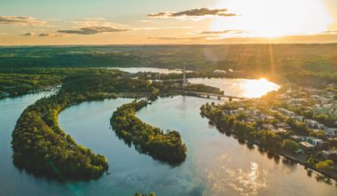 Vue sur Shawinigan, Mauricie, Québec - Crédit : Raphael Sevigny