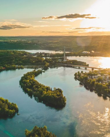Vue sur Shawinigan, Mauricie, Québec - Crédit : Raphael Sevigny