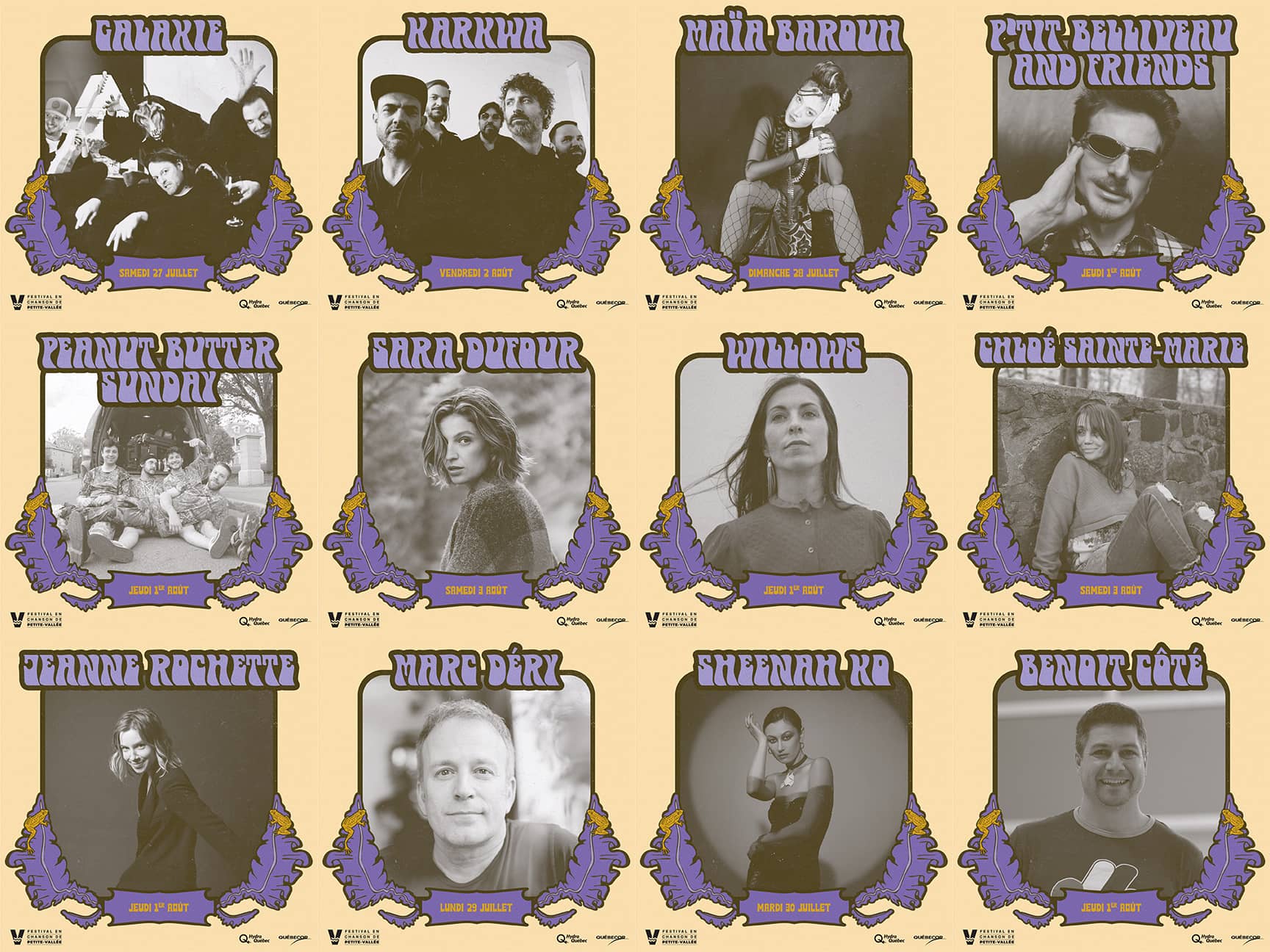 Festival en Chanson Petite Vallée 2024 : quelques artistes programmés