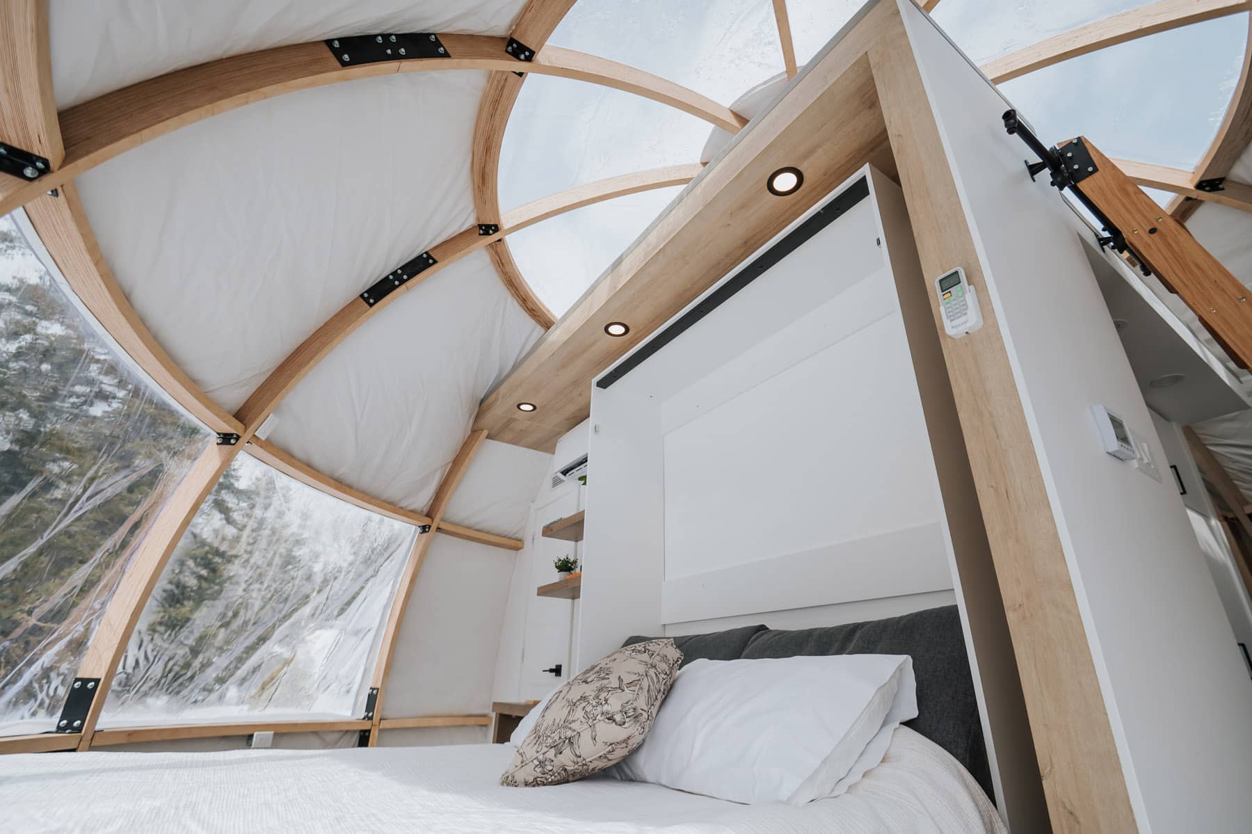 Dome de la Station Boréale - Hébergement insolite au Québec (Abitibi-Témiscamingue) - Photo Anne Mainville