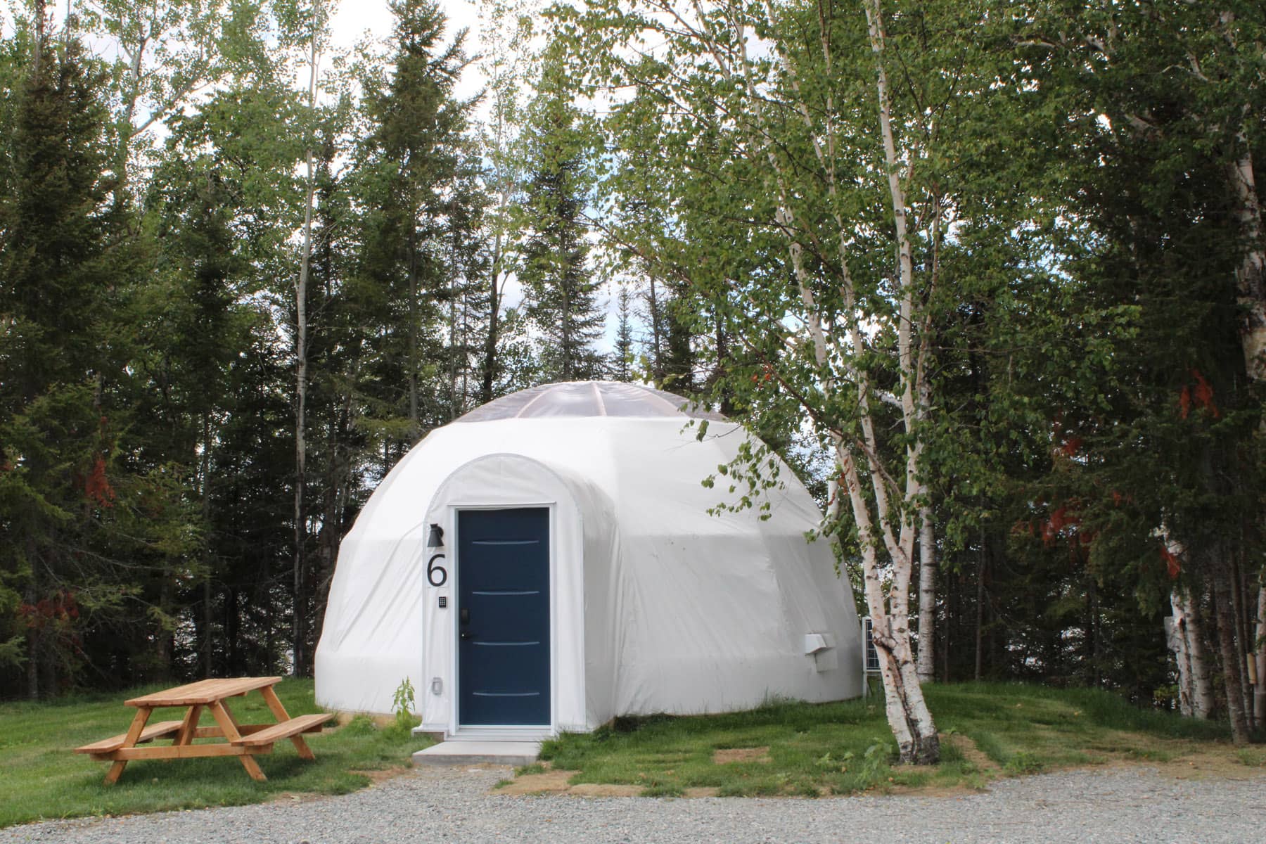 Dome de la Station Boréale - Hébergement insolite au Québec (Abitibi-Témiscamingue) - Photo Anne Mainville
