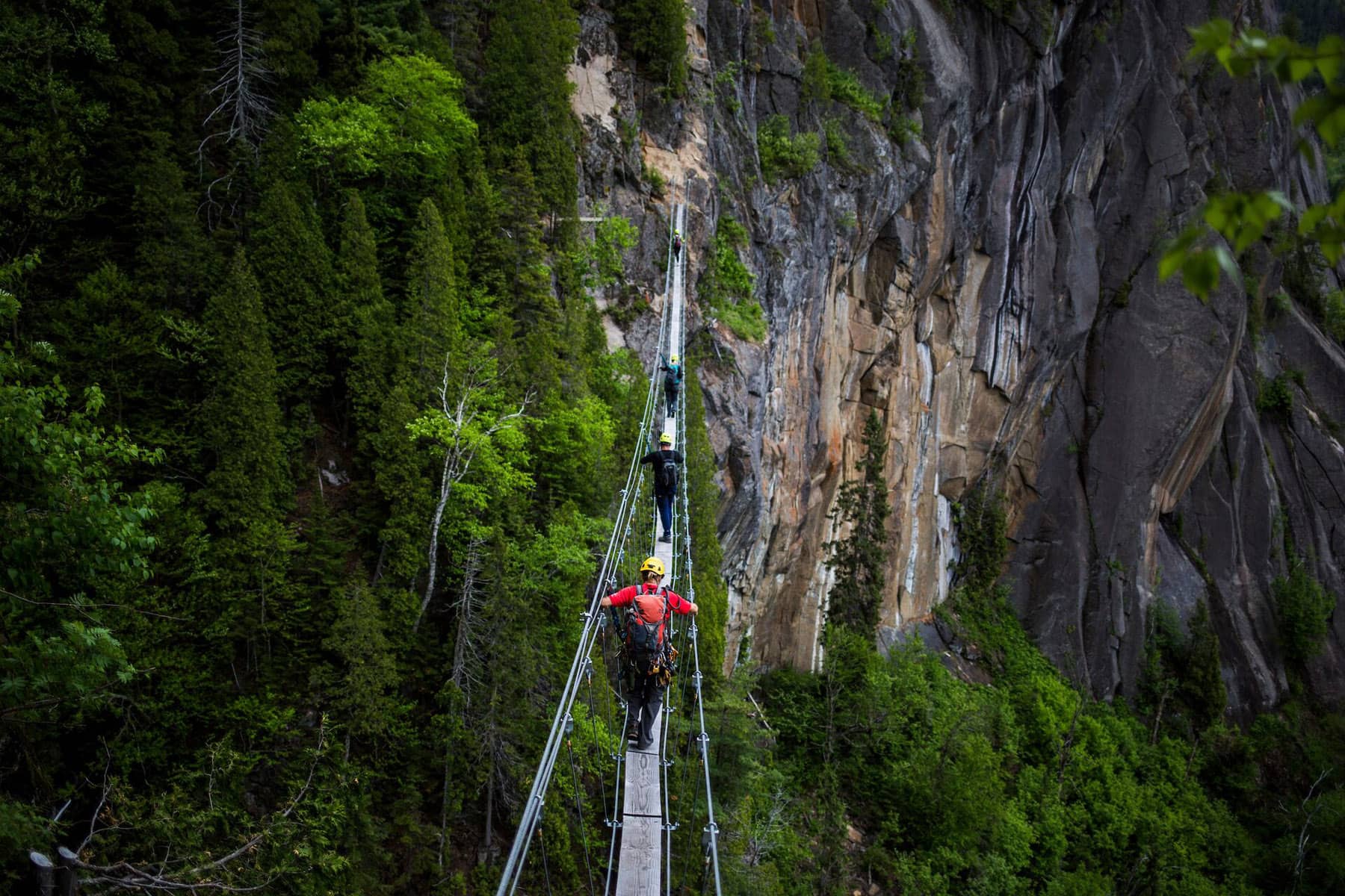 Via ferrata - Photo Parc national du fjord du Saguenay
