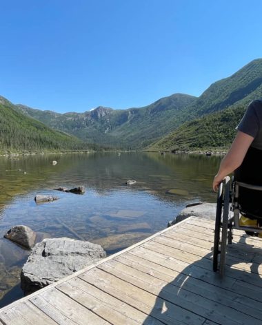 Lac aux Américains dans le parc national de la Gaspésie - Voyage en famille au Québec - Photo K. Binon