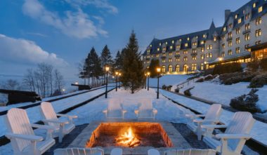 Fairmont Le Manoir Richelieu - terrasse en hiver