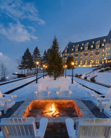 Fairmont Le Manoir Richelieu - terrasse en hiver