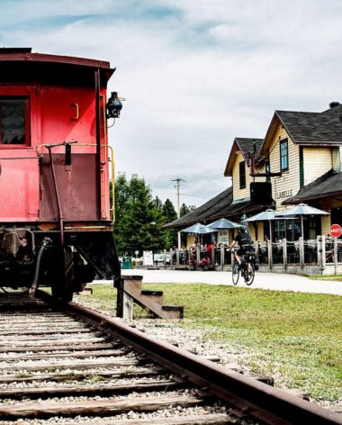 Parc Linéaire Le P'tit Train du Nord (Laurentides) - Gare de Labeille