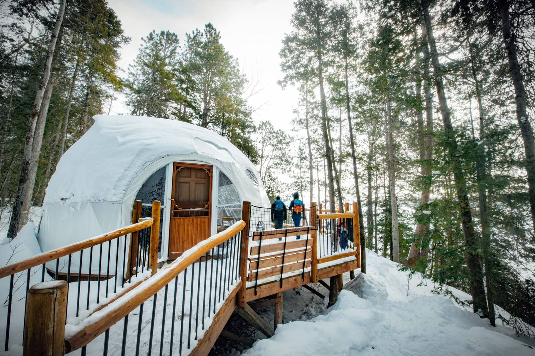 Hébergement en dôme - Photo Parc Aventures Cap Jaseux