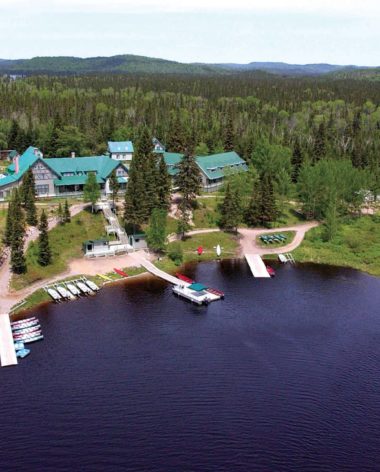 Pourvoirie Seigneurie du Triton (Mauricie , Québec) - Vue aérienne
