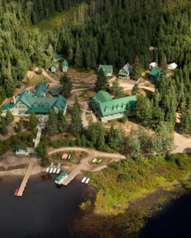 Pourvoirie Seigneurie du Triton (Mauricie , Québec) - Vue aérienne