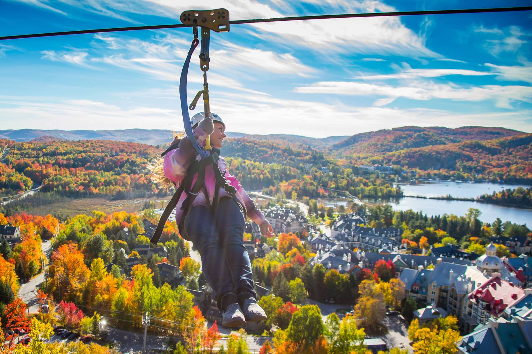 Méga Tyrolienne - Photo Ziptrek Tremblant