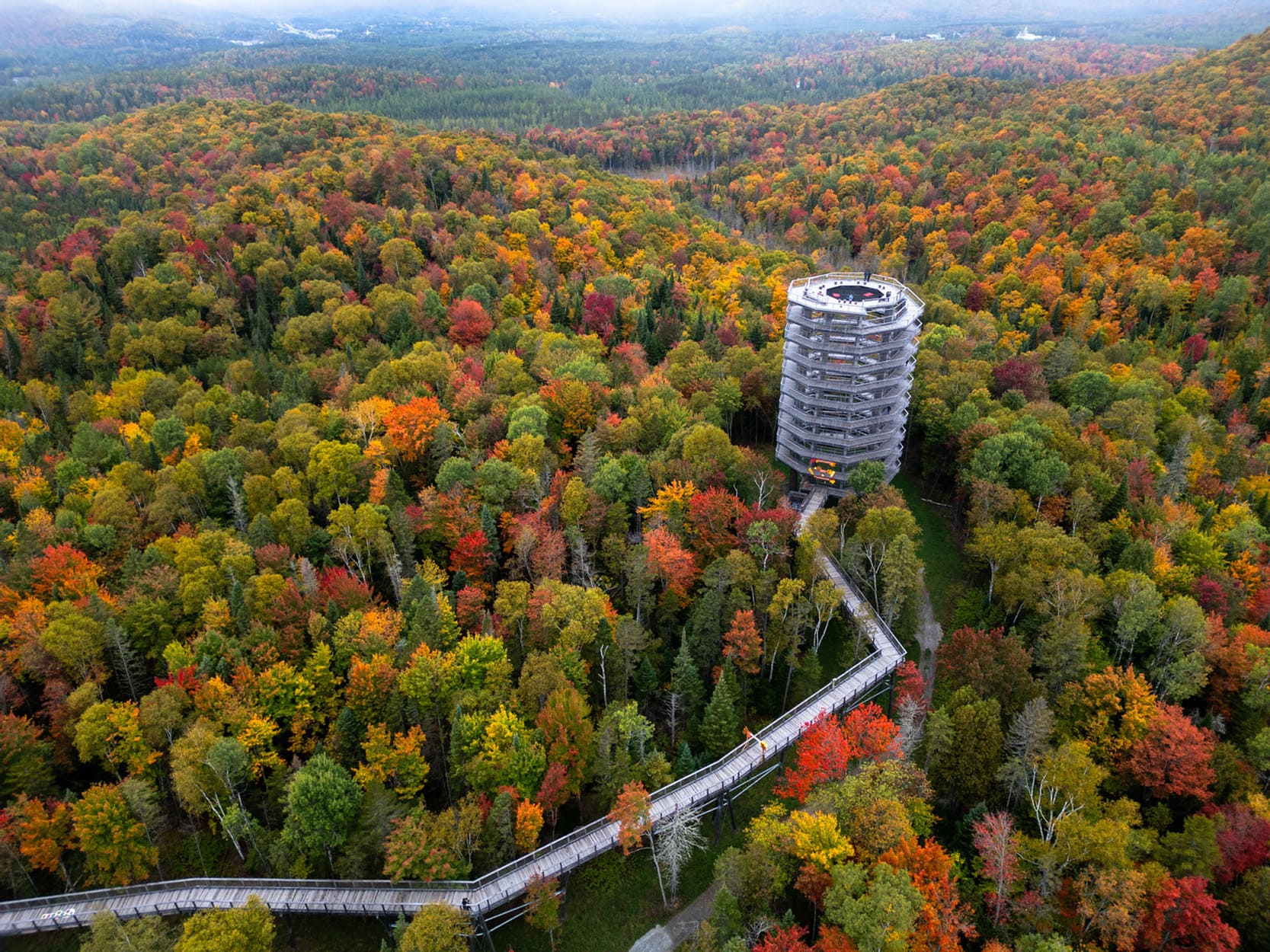Sentier des Cimes Laurentides - Photo Tourisme Laurentides