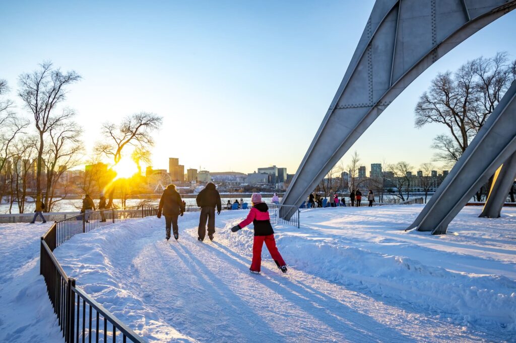 Patinoire du parc Jean Drapeau - Photo Eva Blue / Tourisme Montréal