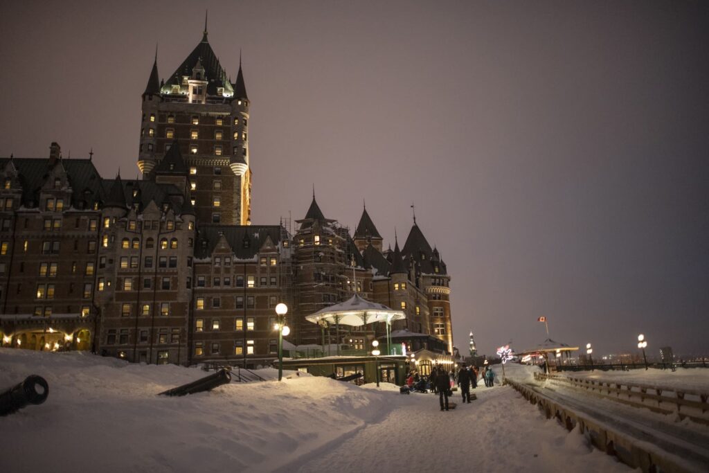 Les glissades de la terrasse (Château Frontenac) - Photo GouvQc Gaëlle Leroyer